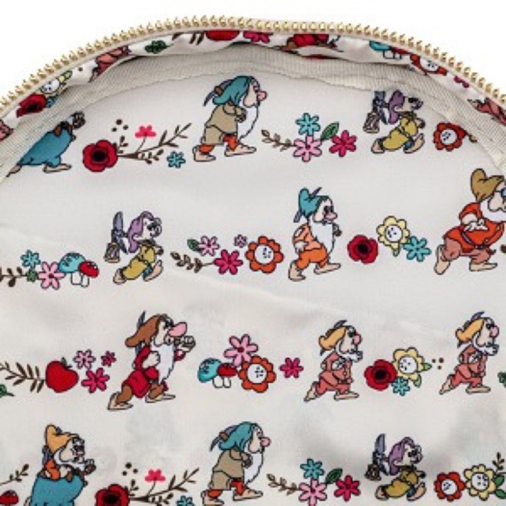 Disney Loungefly Mini Backpack - Snow White And The Seven Dwarfs Multi Scene NWT - Picture 2 of 6